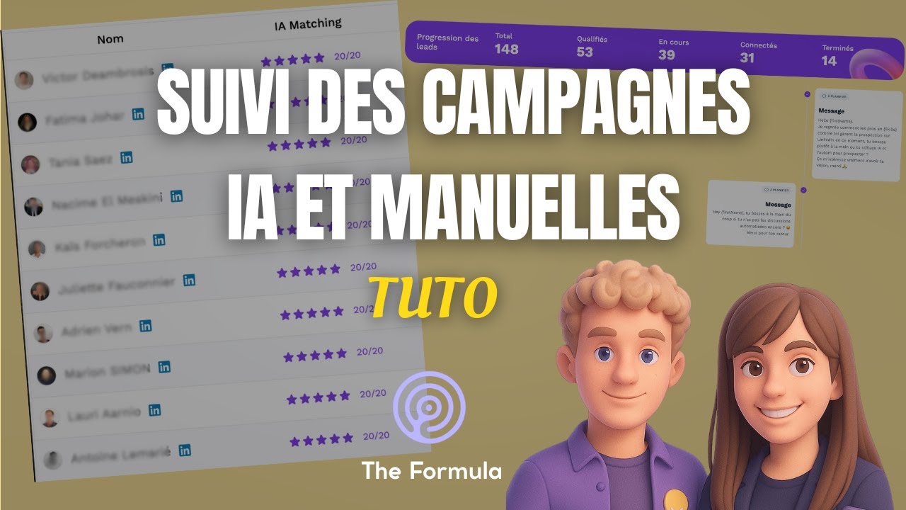 Tuto Suivi des Campagnes IA et Manuelles - Ton Employé Virtuel de Prospection Linkedin