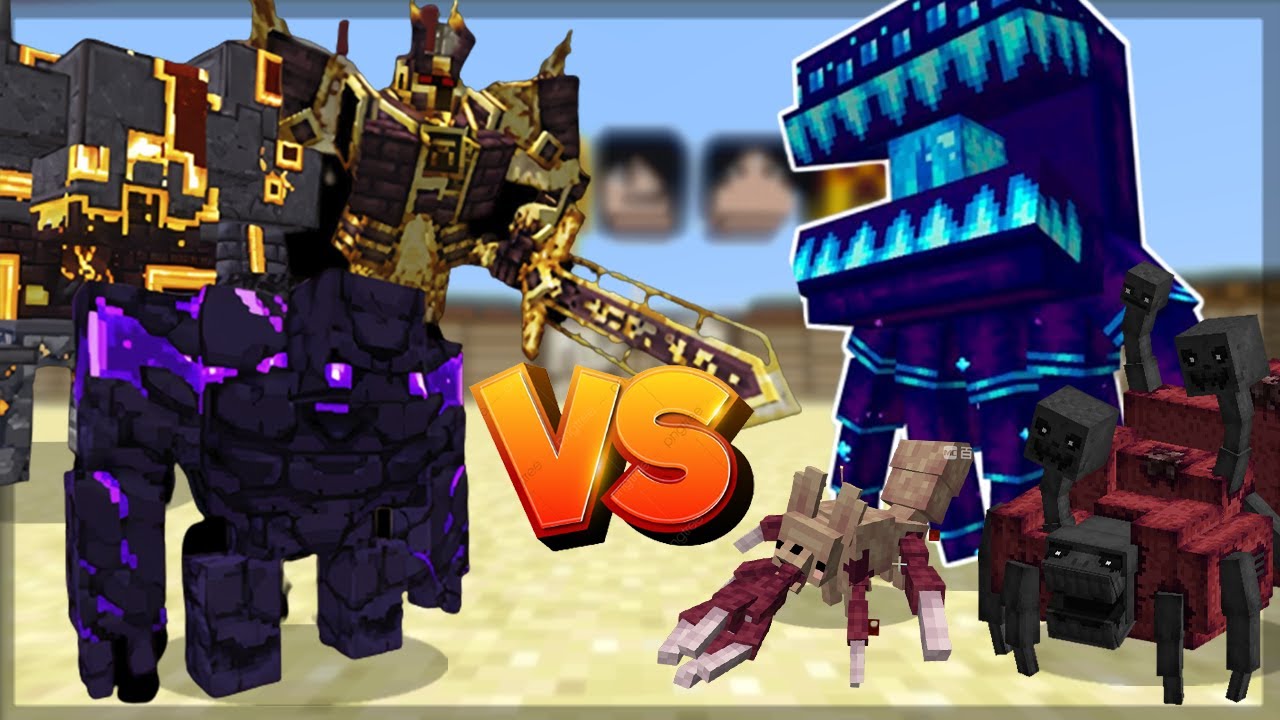 Minecraft: CATACLYSM VS ASTERMIRS FORESTCRAFT ! - BATALHA DE MOBS