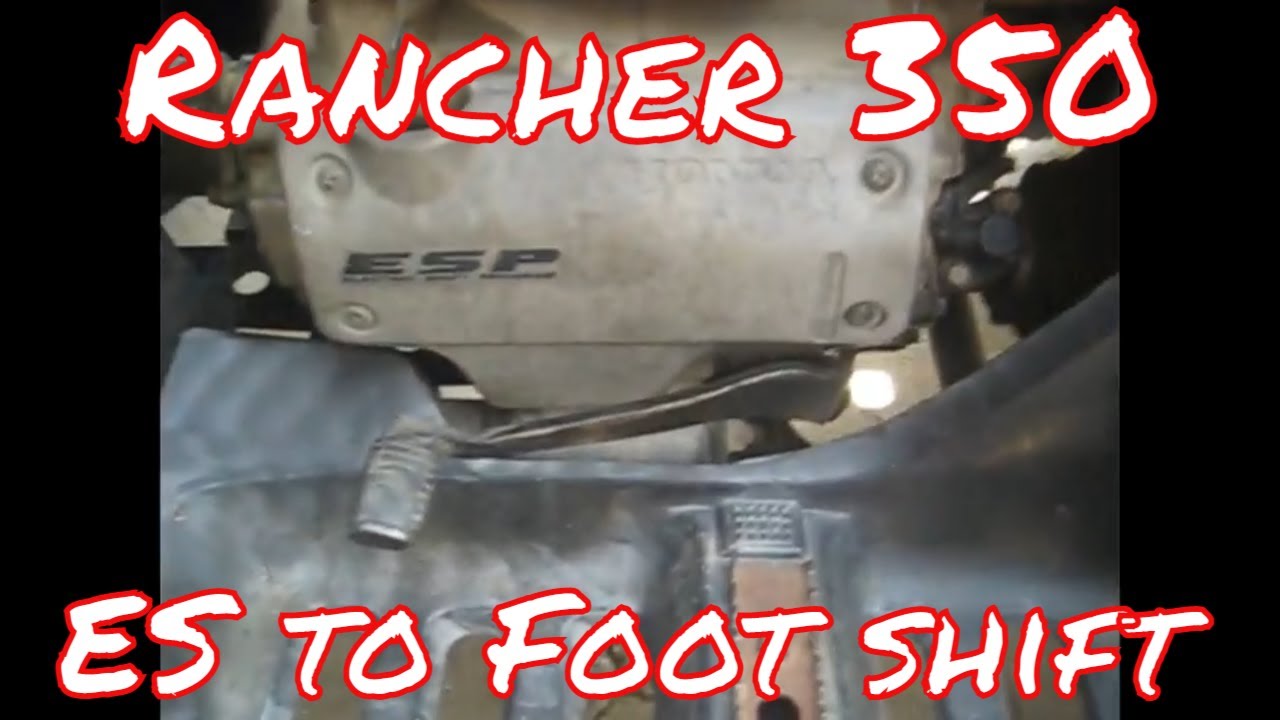 Honda Rancher 350 electric shift to manual shift conversion