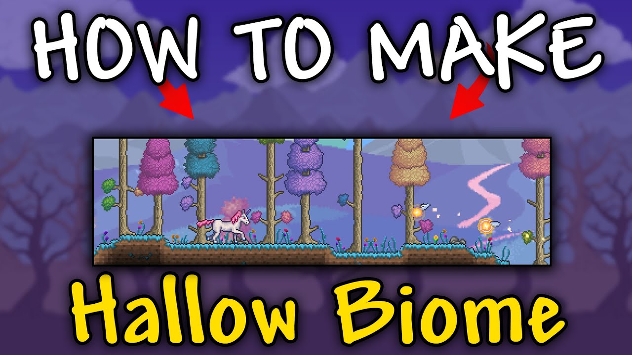 How to Make Hallow Biome in Terraria 1.4.5 | Hallow Biome Terraria
