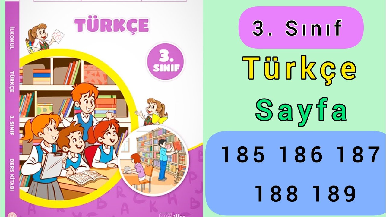 3. sınıf Türkçe ders kitabı sayfa 185 186 187 188 189 cevapları / 3. sınıf Türkçe ders kitabı 2026.