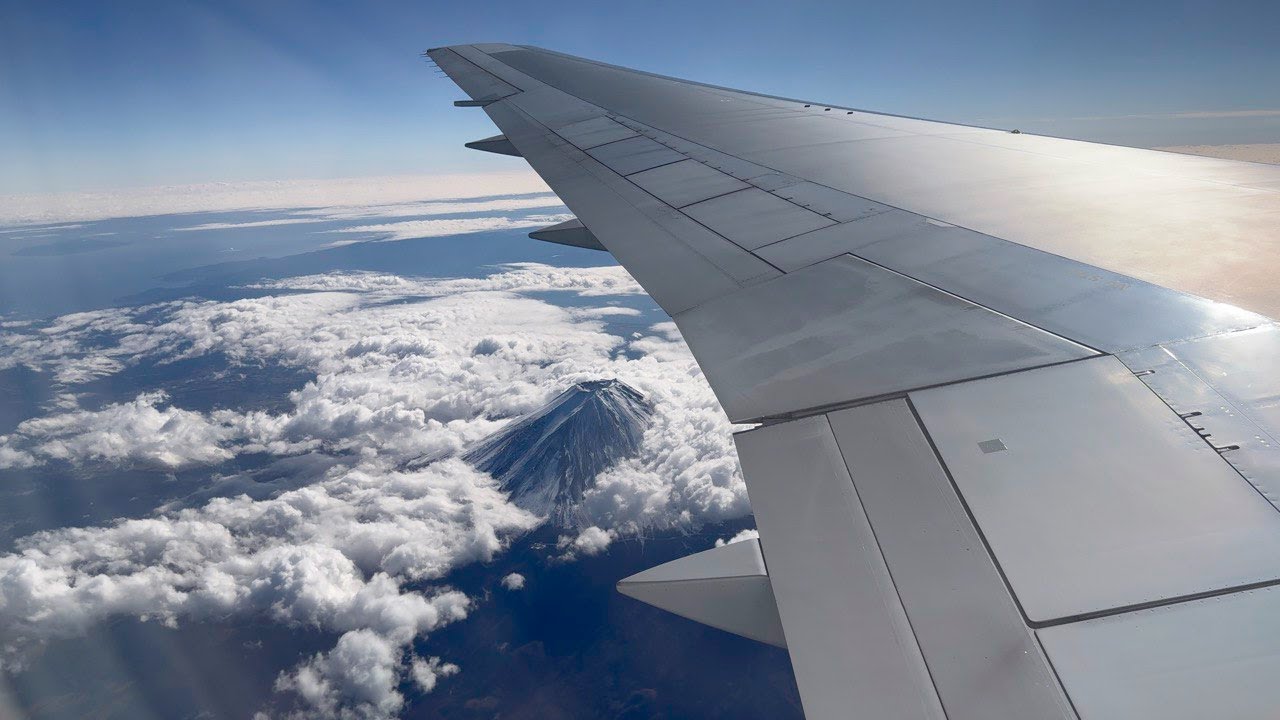 [HDR] Japan Airlines Boeing 767 Tokyo Skyline + Mt Fuji Takeoff Haneda Airport [HND/RJTT][JA615J]