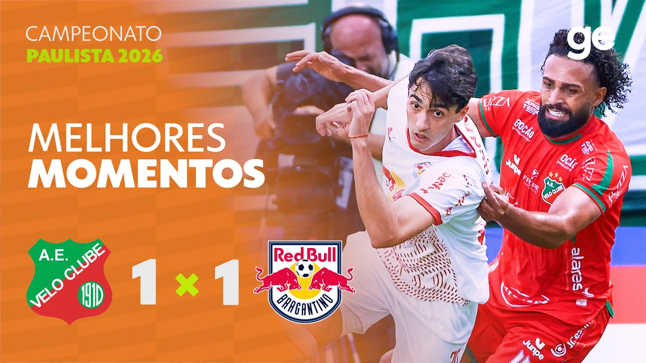 VELO CLUBE 1 X 1 BRAGANTINO | MELHORES MOMENTOS | 7&ordf; RODADA | CAMPEONATO PAULISTA | ge.globo