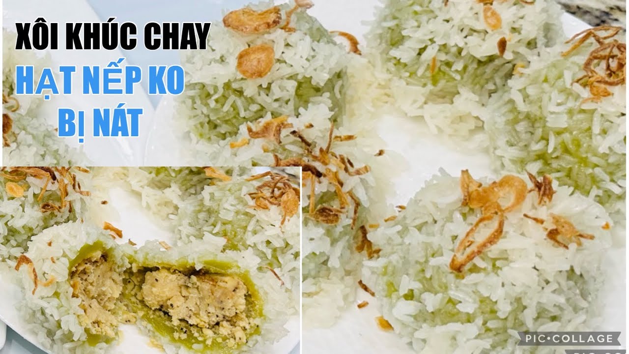 XÔI KHÚC CHAY mềm dẻo hạt nếp còn nguyên hạt Bột Thì dẻo không bị cứng để qua ngày vẫn mềm