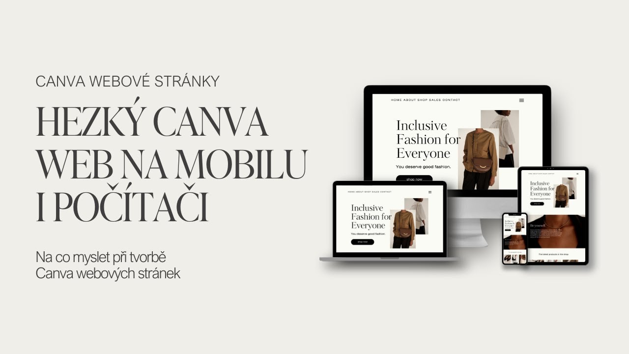 Canva web | Hezký na mobilu i počítači: na co myslet při tvorbě Canva webových stránek
