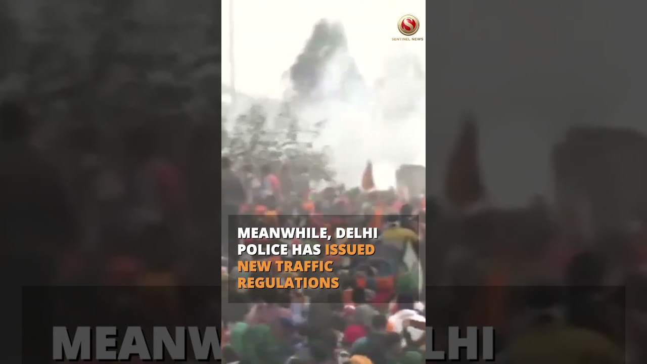 Tear Gas Shells Fired During the &lsquo;Delhi Chalo&rsquo; Protests by Farmers