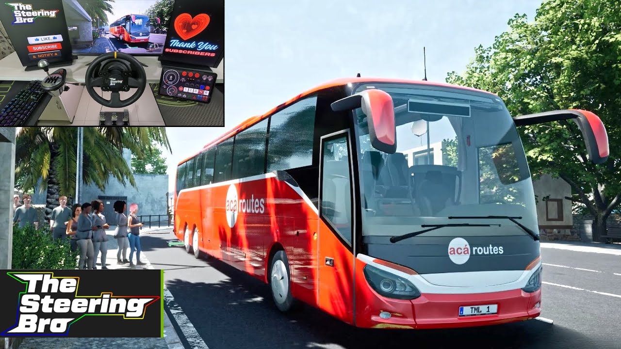 Tourist Bus Simulator - Comfort Class HD | Setra S 516 HD | Thrustmaster TX Steering Wheel Gameplay