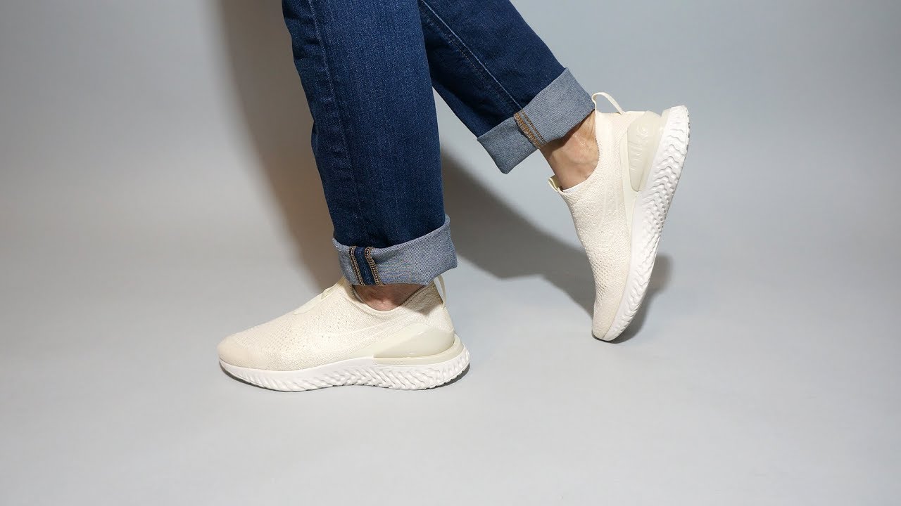Nike Epic Phantom React FK Light Cream BV0415-200 on feet
