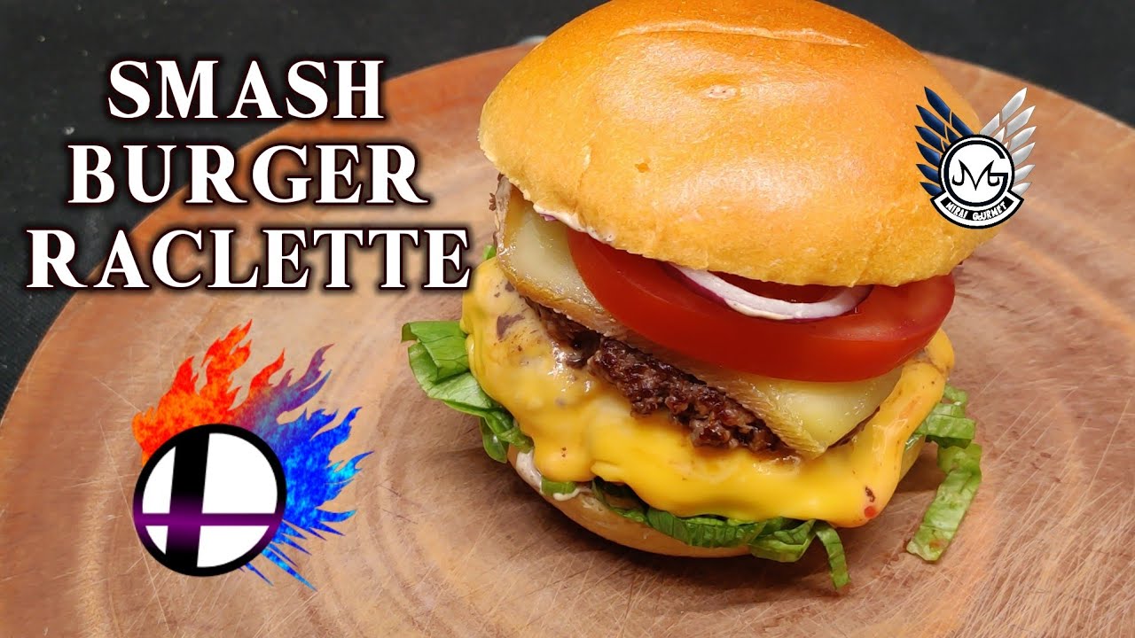 Recette Smash Burger Raclette - Recipe + ENGLISH SUB Easy and Fast Homemade Smash Burger Raclette