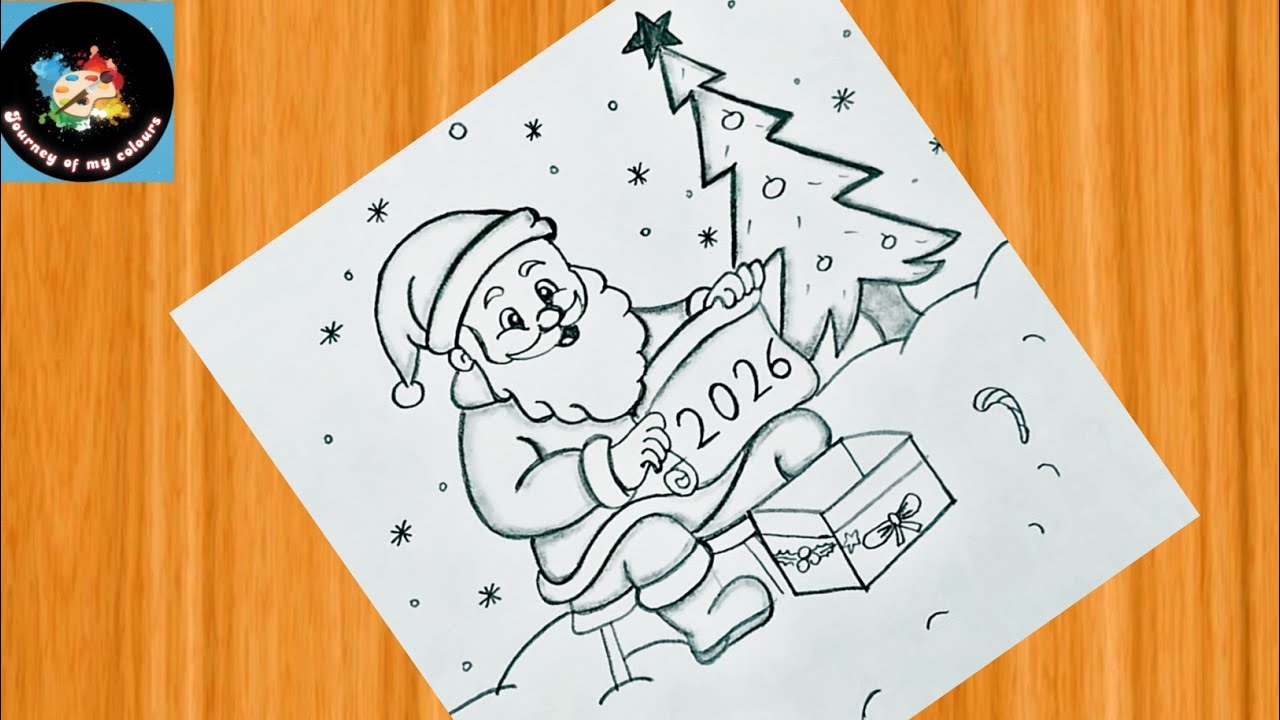 How to Draw Santa Claus Easy | Christmas Drawing| Santa Claus Drawing|Merry Christmas Drawing.