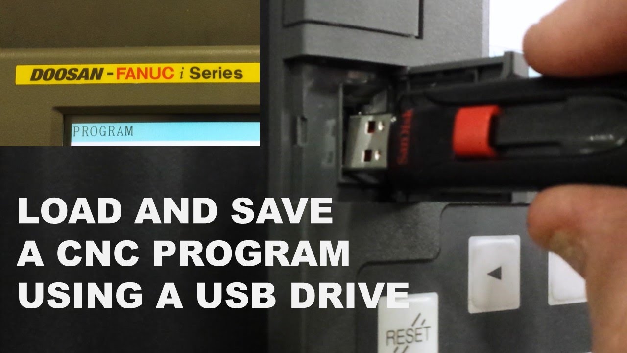 ЗАГРУЗИТЕ ПРОГРАММУ ЧПУ С ПОМОЩЬЮ USB-НАКОПИТЕЛЯ