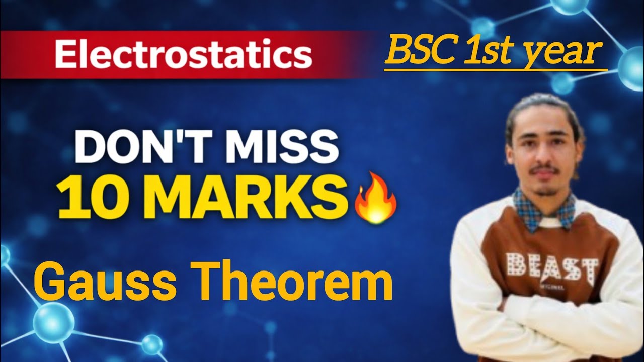 Gauss’s Theorem (Gauss Law) | Derivation | Electrostatic Potential & Field | Bsc 1st year
