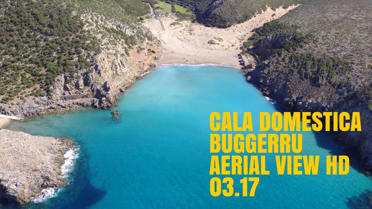 🎥🌊🌍☀Sardinia Cala Domestica BUGGERRU Aerial View HD