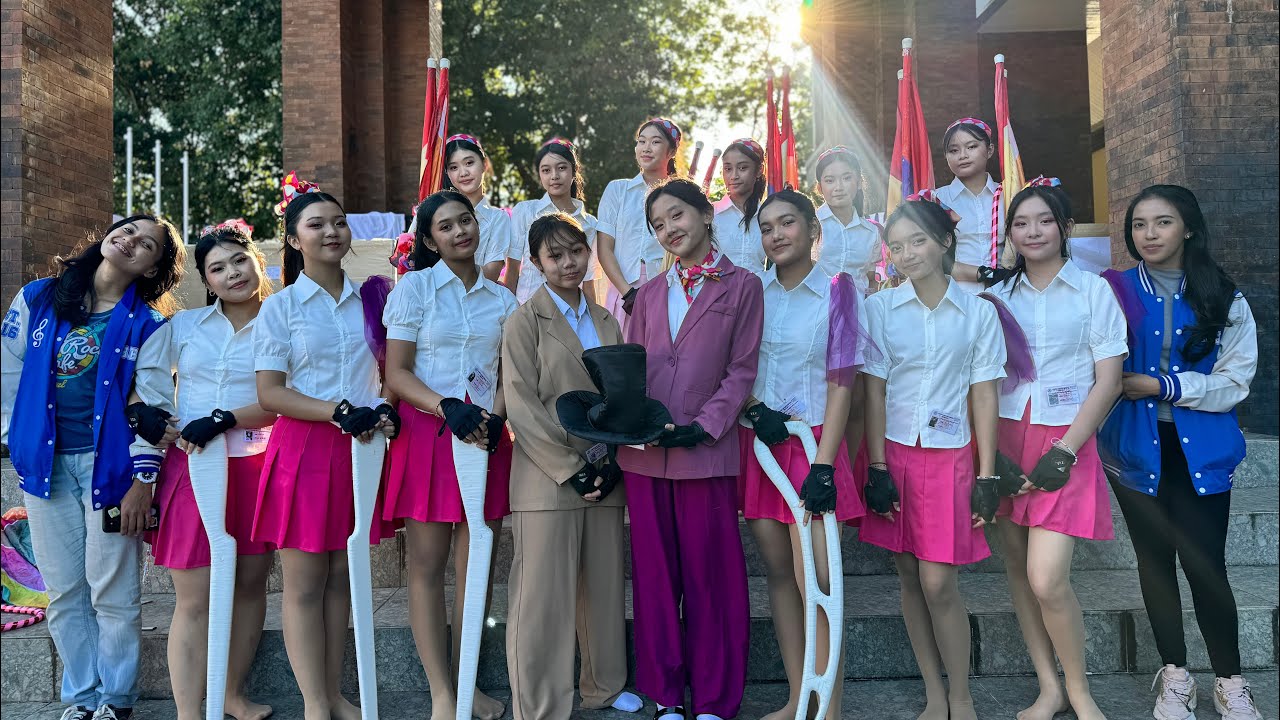 Colourguard Marching Band Jembatan Budaya di Langgam Indonesia 2024