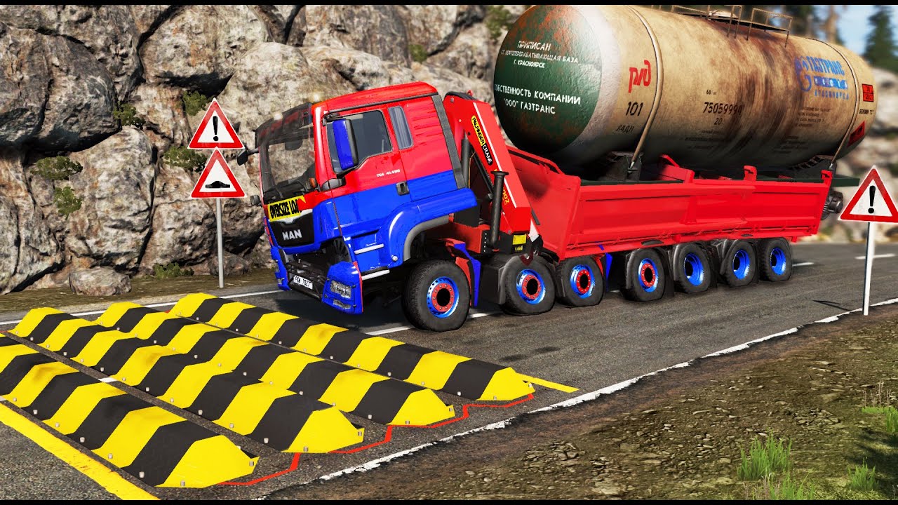 Trucks vs Speed Bumps #14 | BeamNG.DRIVE
