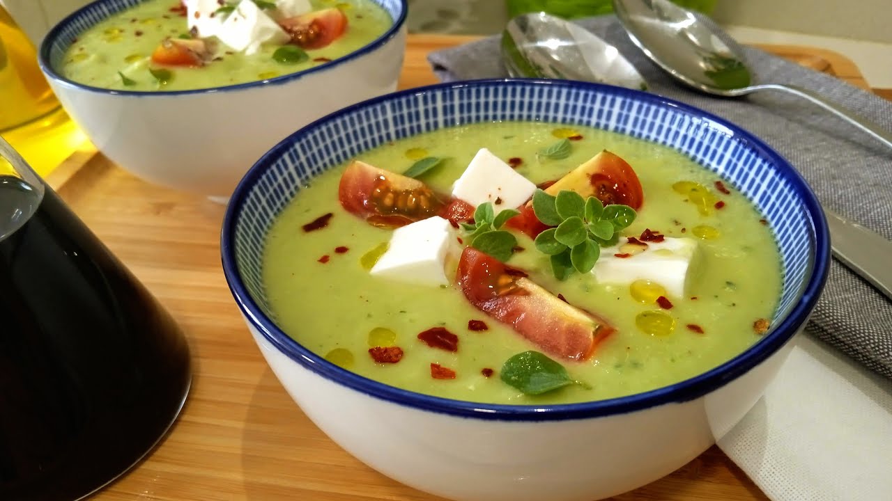 Gazpacho de aguacate en 10 MINUTOS