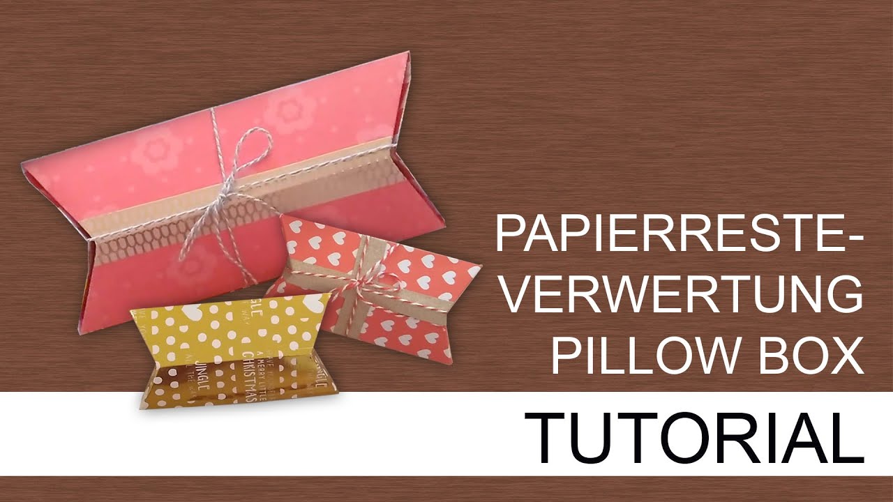 Tutorial: Pillow Box als Geschenkverpackung, mit dem Efco Minifalzbrett | Carmens bunte Bastelwelt