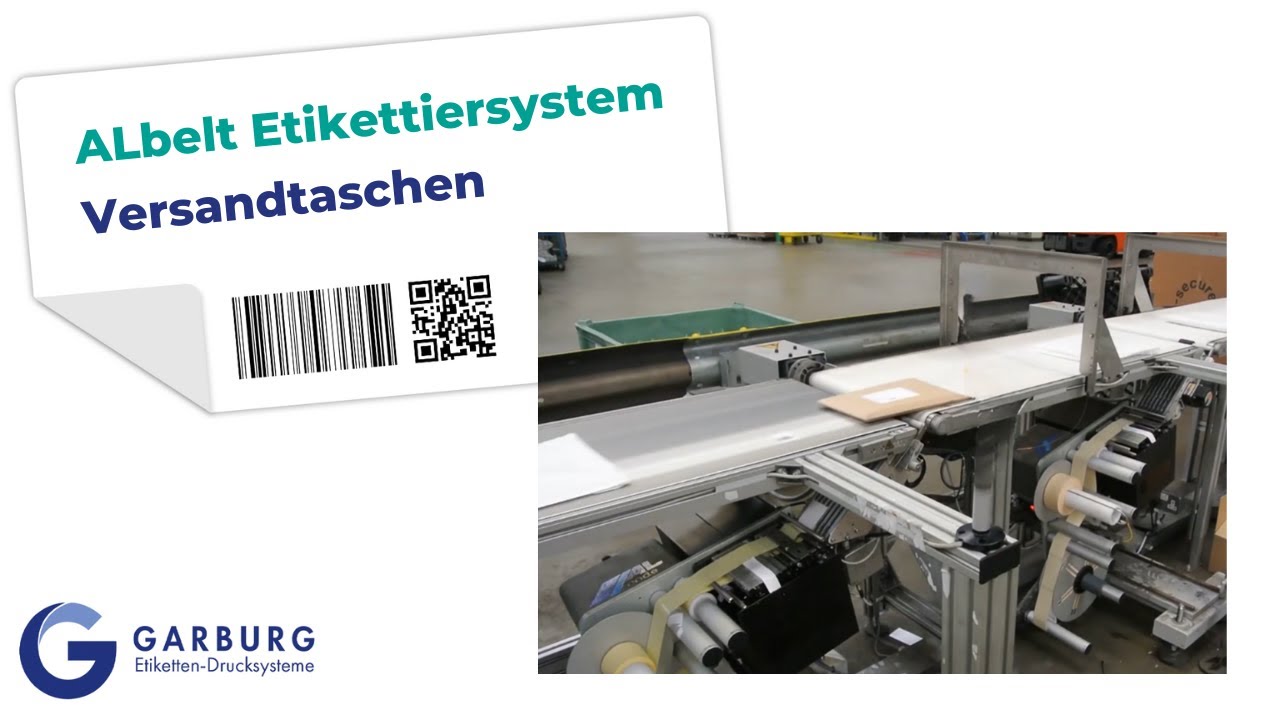 Etikettierung von Versandtaschen | ALbelt Etikettiersystem | Garburg Etiketten-Drucksysteme