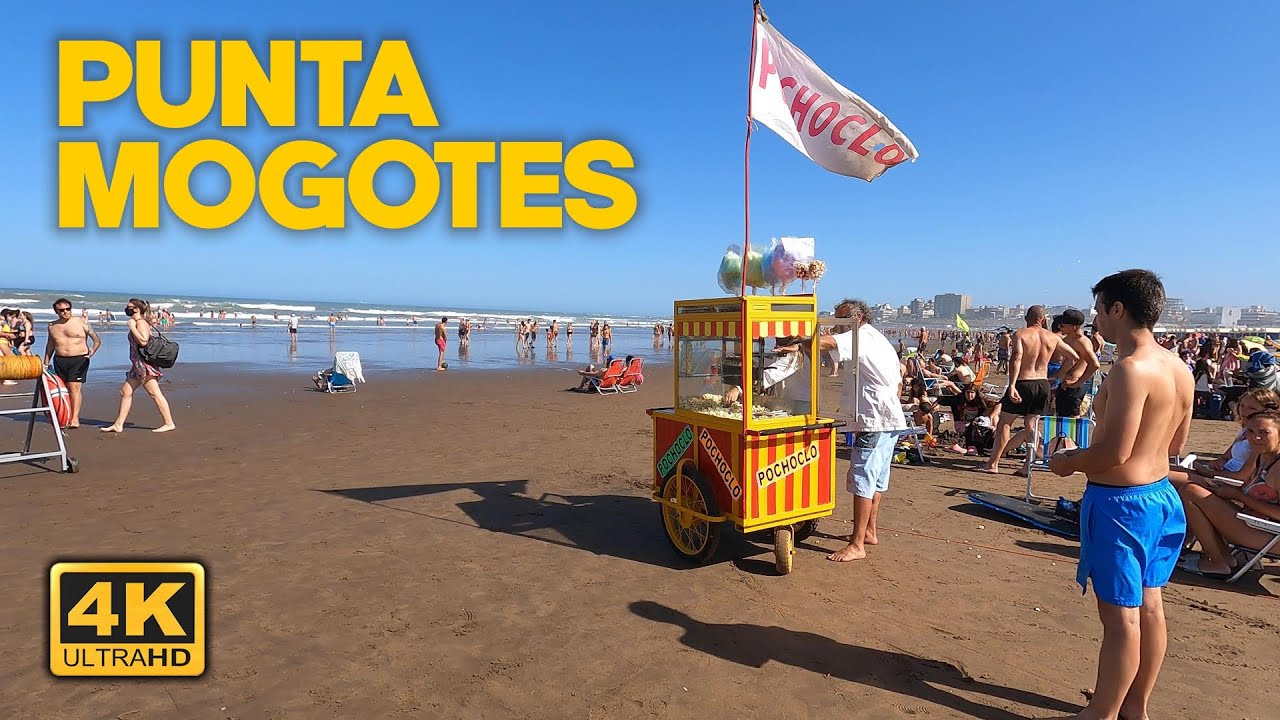 PUNTA MOGOTES Beach Tour | MAR DEL PLATA 4K