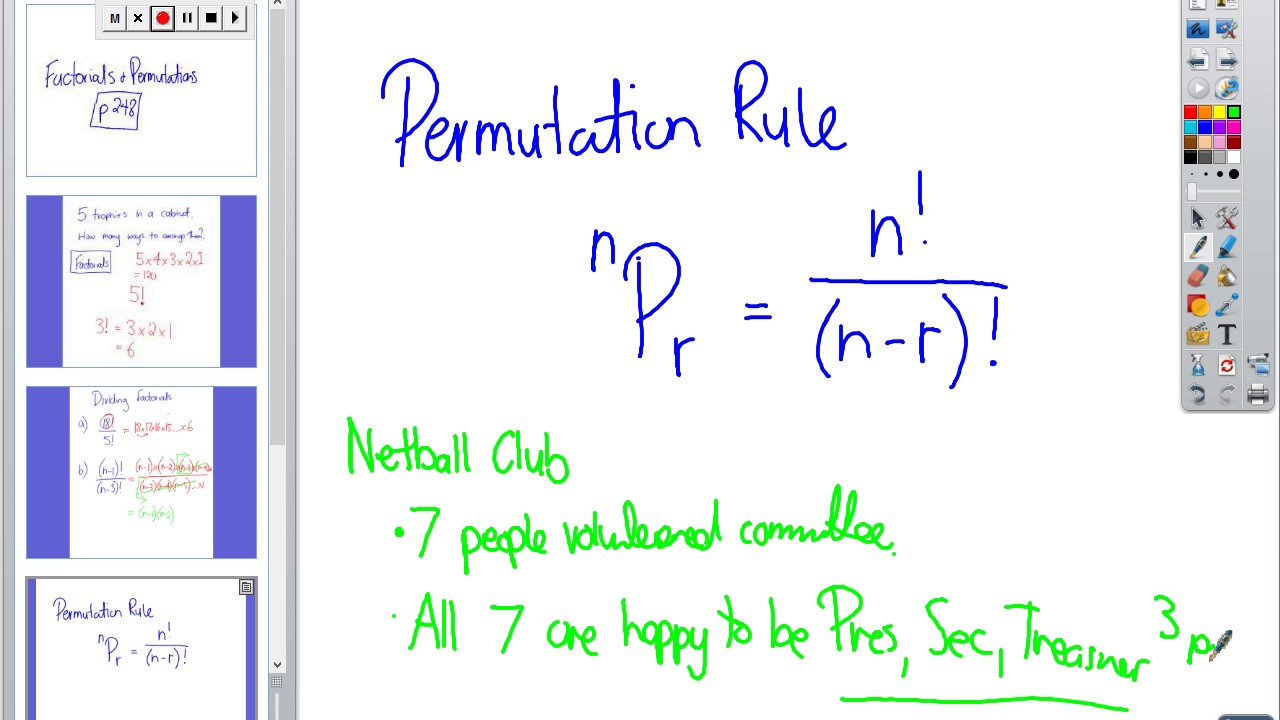 Factorials & Permutations