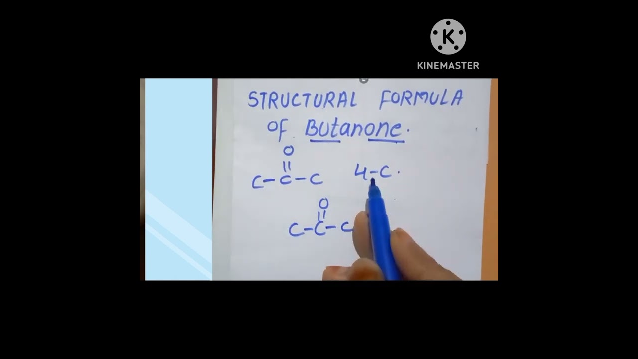 how to draw structural formula of butanone ||science1||@parveenansari