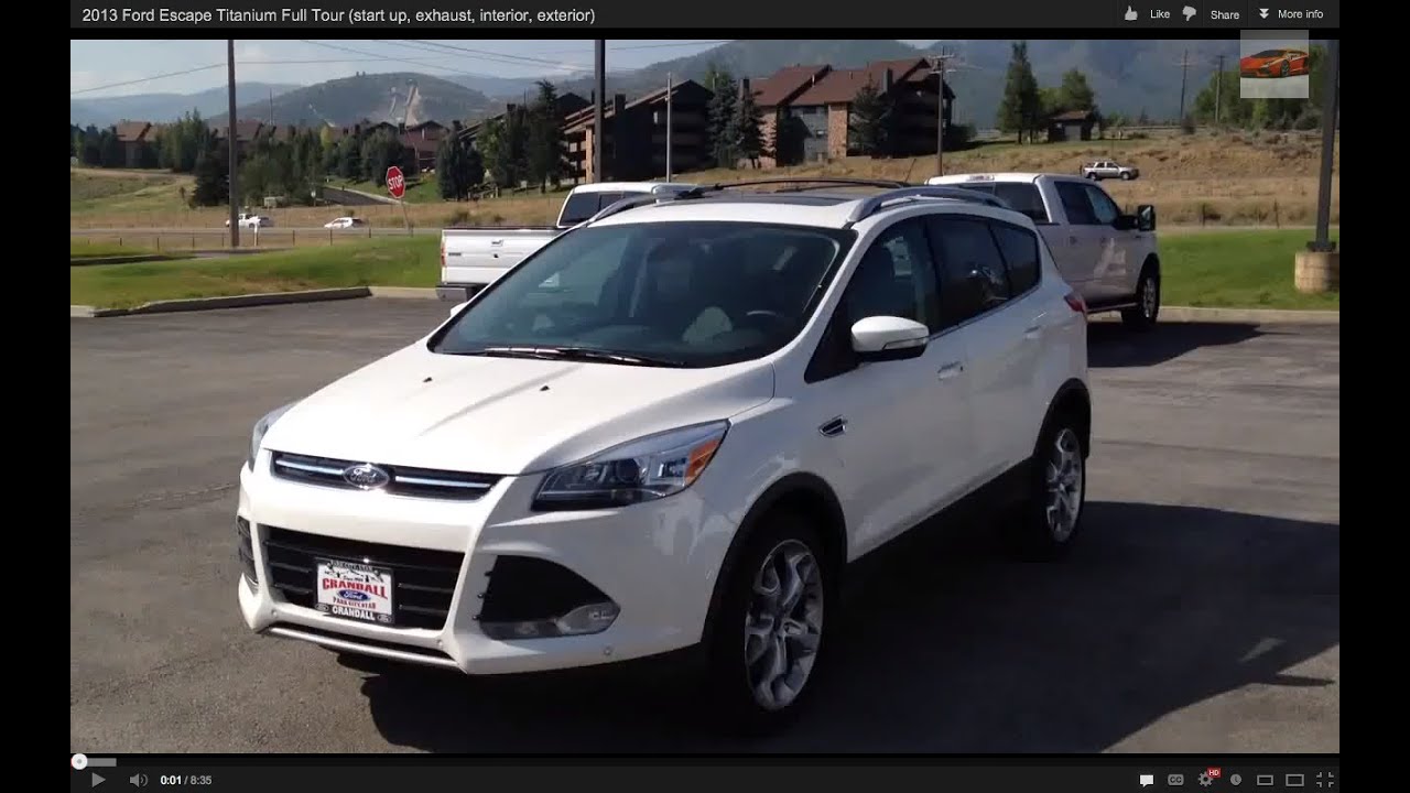 Ford Escape Titanium Full Tour 2013 года (запуск, выхлопная система, интерьер, экстерьер)