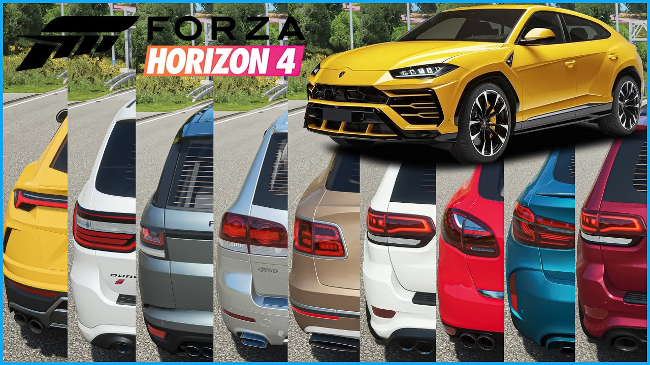 Forza Horizon 4 - Top 16 Fastest Suv Cars | Top Speed Battle (Upgrade)