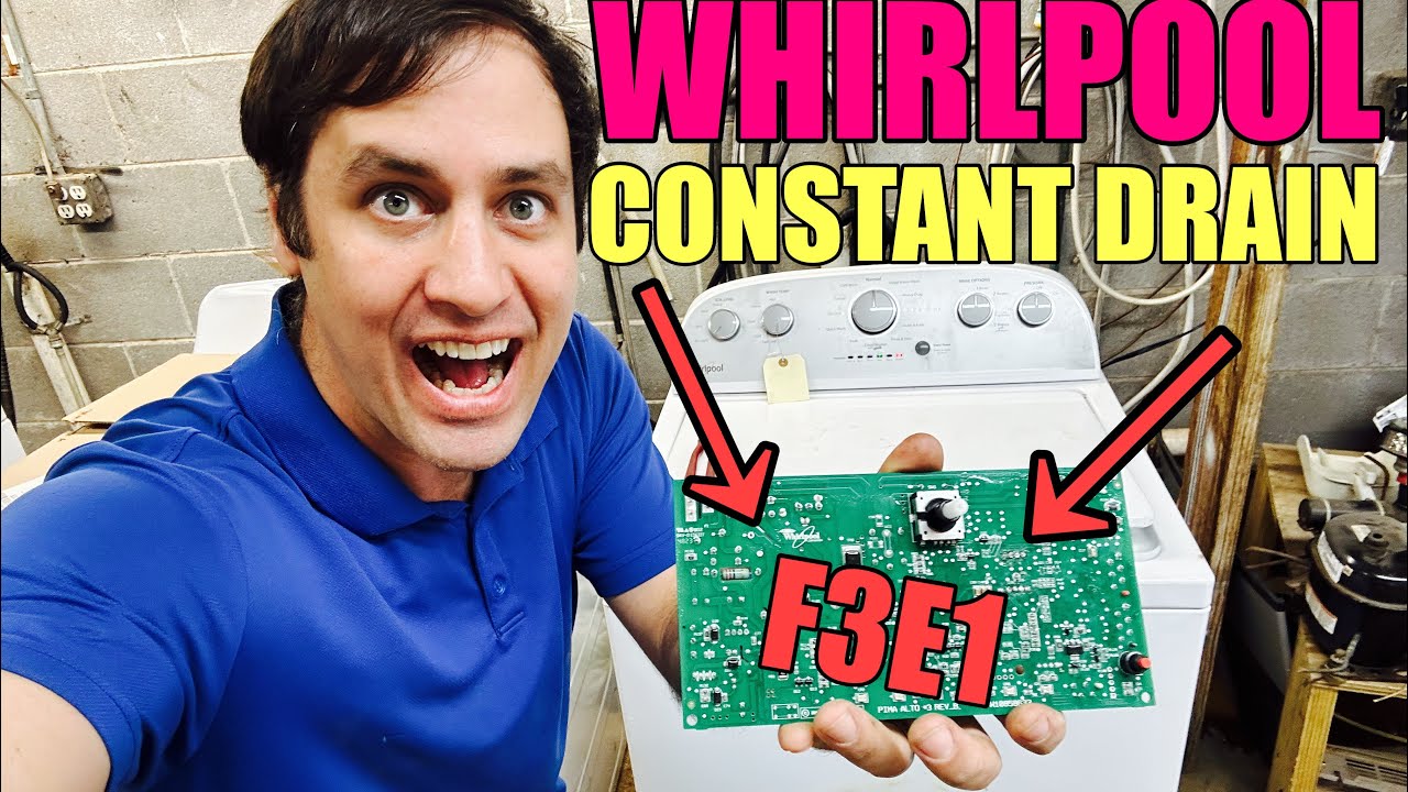 Whirlpool Washer Wont Fill Constantly Draining | Pressure Sensor Fault | F3E1 Error Code | W11603810