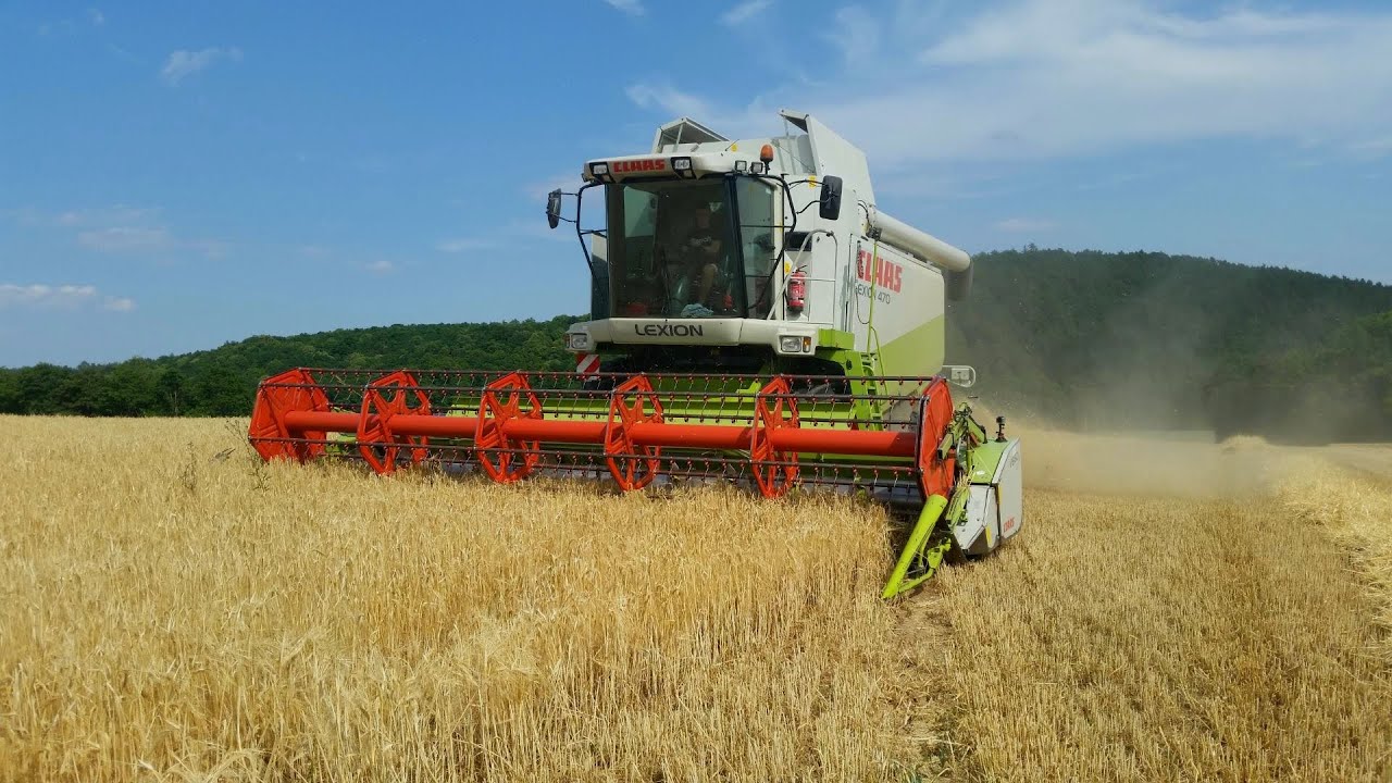 Claas Lexion 470 [ Wintergerste dreschen 2015 ]