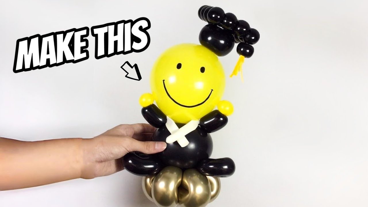 DIY 畢業氣球娃娃｜Graduation Doll Balloon Tutorial | How to