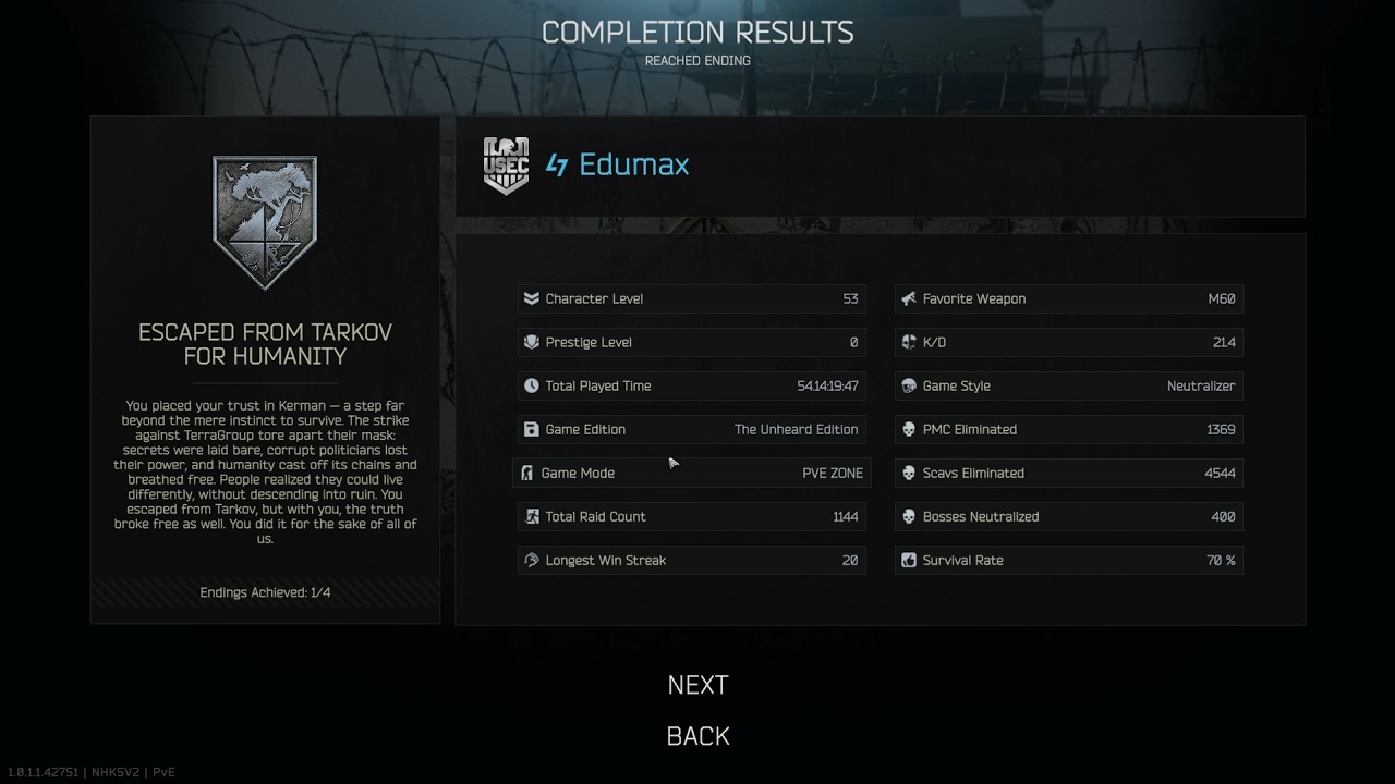 FINALMENTE ESCAPEI DE TARKOV - TERMINAL - FINAL SALVADOR