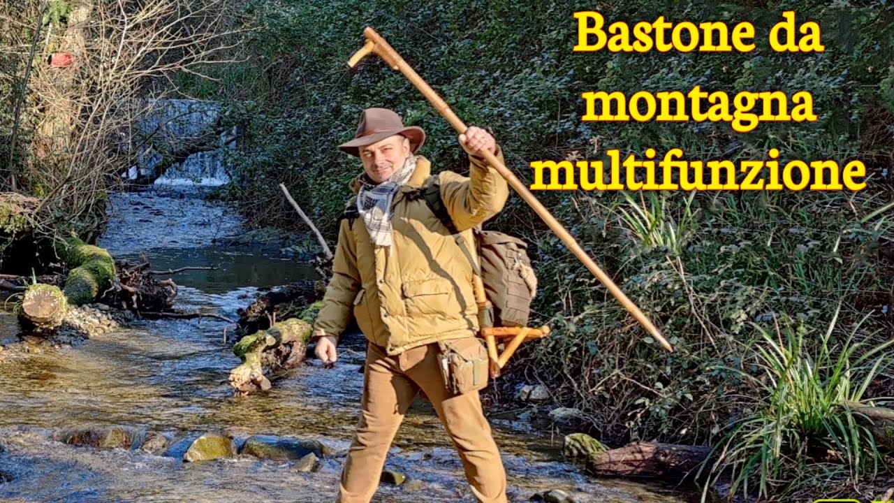 Bastone da montagna multifunzione. - Multifunctional mountain pole.