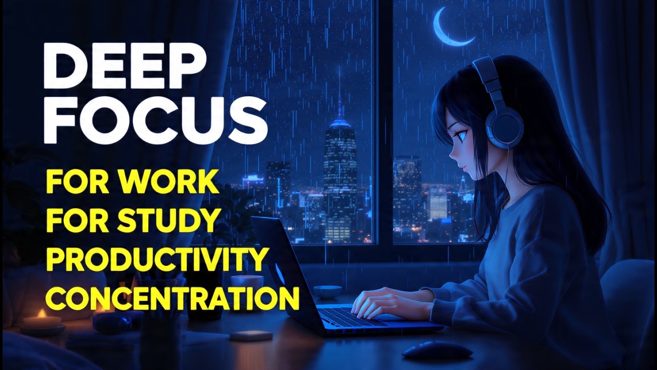 🔴 LIVE Productivity Music for Work | Smooth Instrumental Background for Focus and Flow