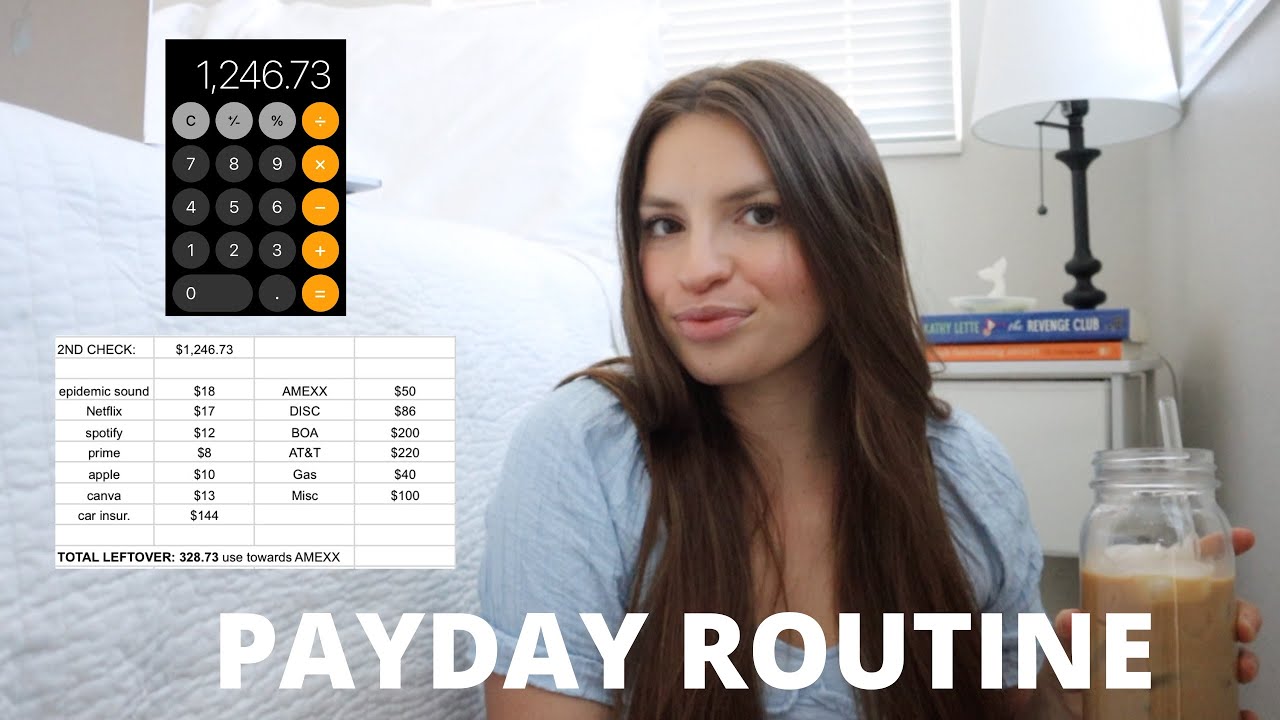 $1,200 PAYDAY ROUTINE 💰: beginner budgeting focused on debt payoff & limiting spending/expenses
