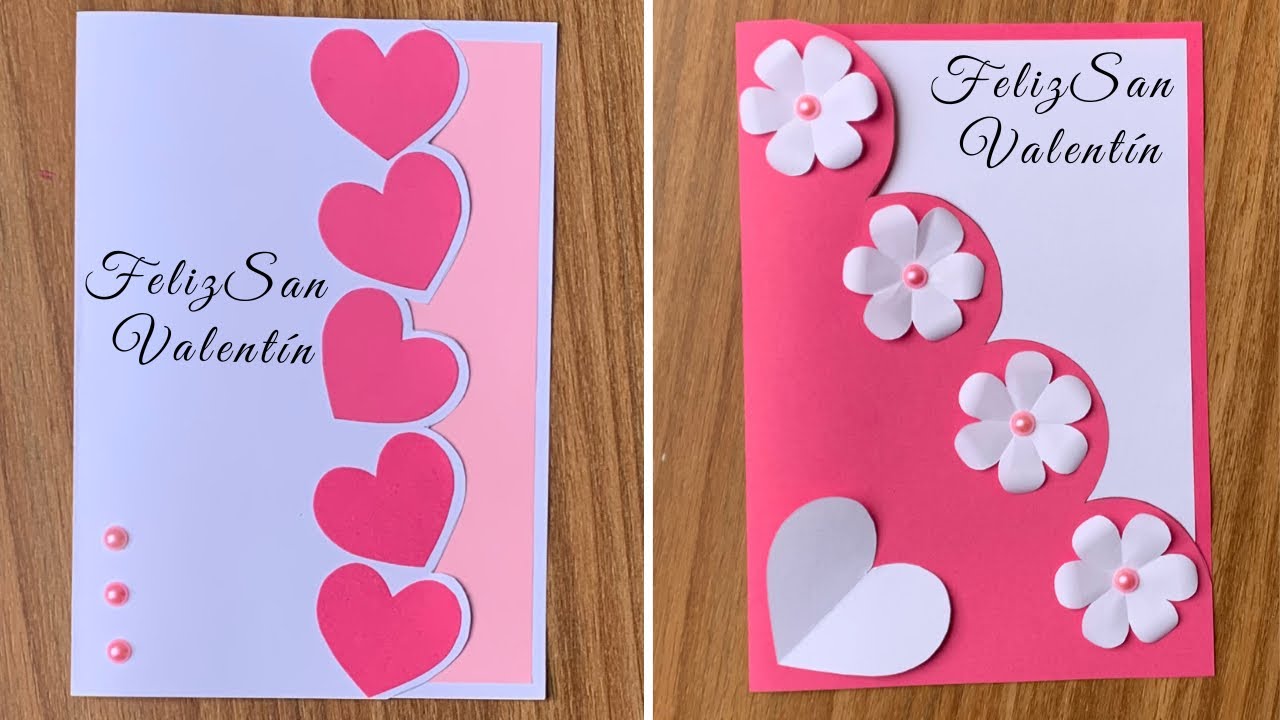 2 Tarjetas de San Valent&iacute;n F&aacute;ciles 2025 | 2 Easy DIY Valentine&rsquo;s Day Cards