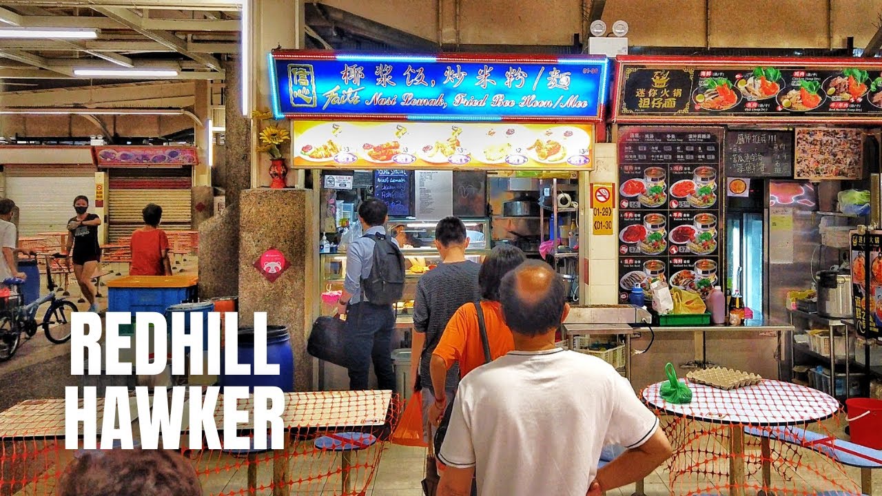 Redhill Food Centre: Cycling for Nasi Lemak