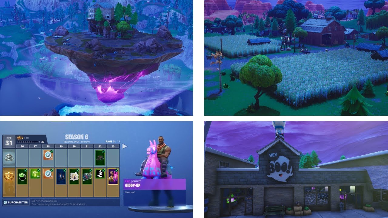 Fortnite Season 6 Battlepass showcase + All new Map changes! Fortnite battle royale Season 6 Update