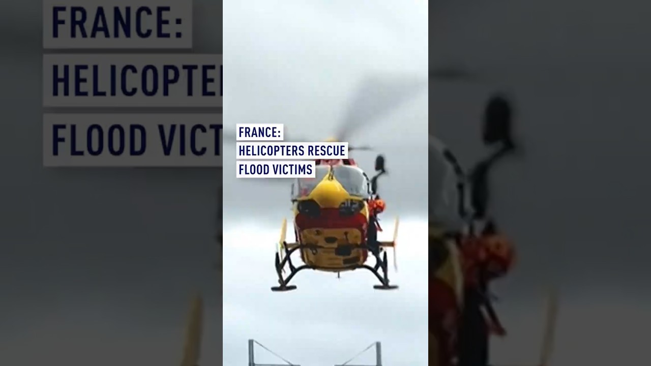 Rescue operations in Ardèche: French Civil Security helicopters in action