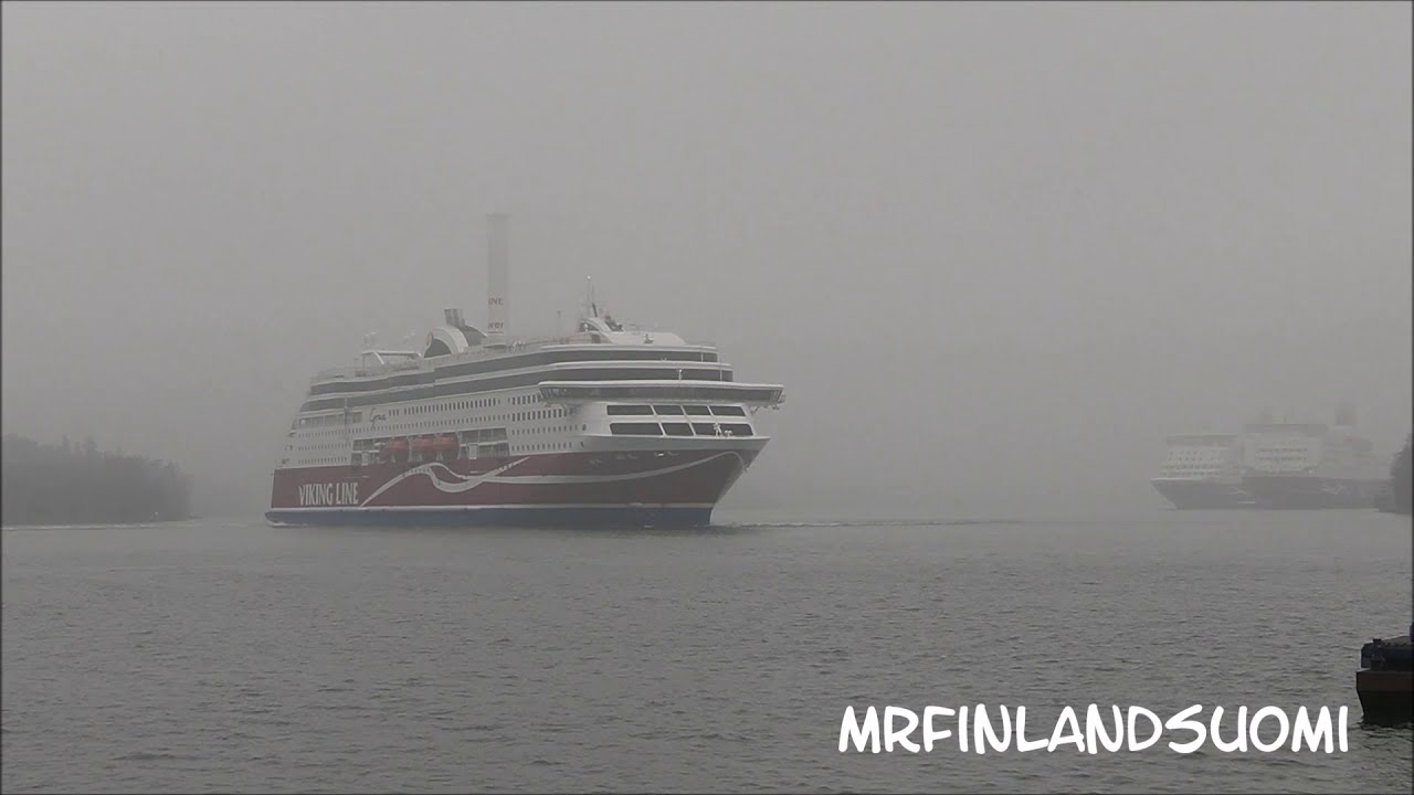 Viking Line M/S Grace FogHorn 23.02.2021 Mariehamn &Aring;land
