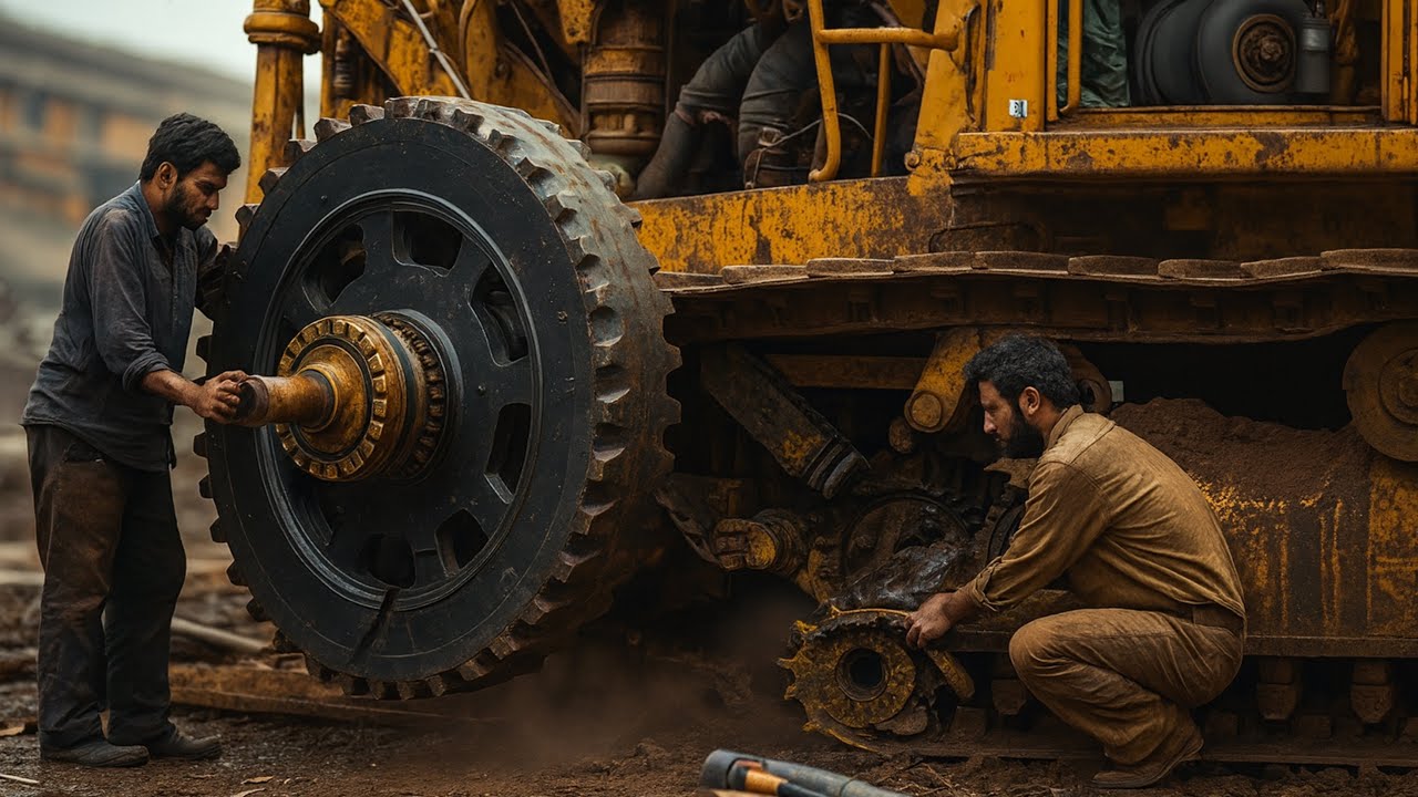 Incredible Caterpillar 155 Bulldozer Underwheel Gear Repair | Sprocket & Seal Complete Overhaul