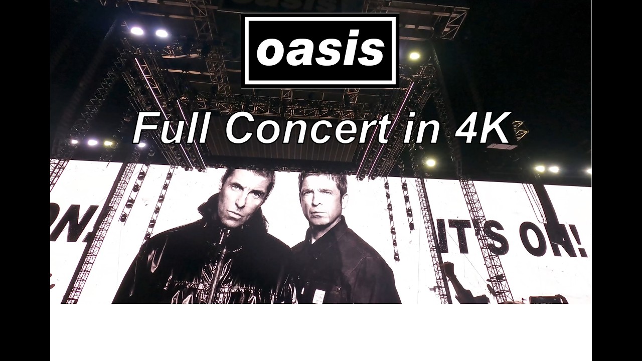 Oasis - 4K Front Standing POV - Full Concert from best position!