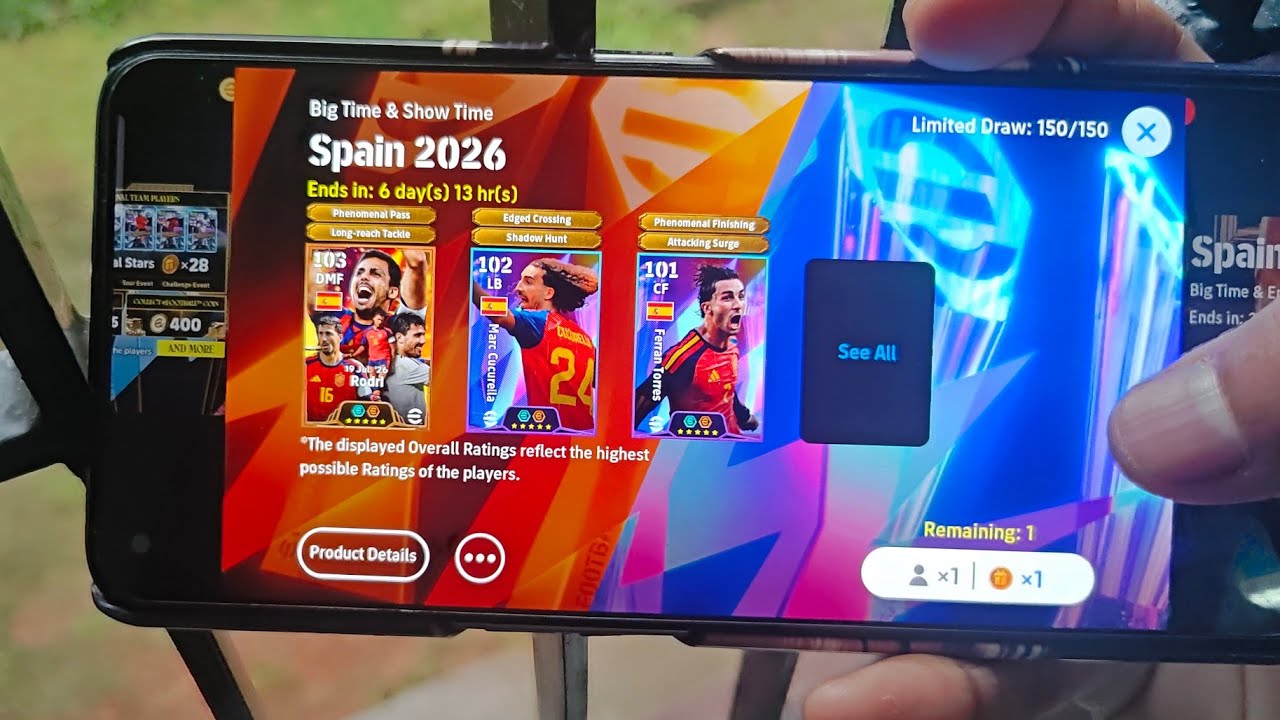 FREE TRY 150 SPAIN BIG TIME PACK FIRST TRY 😍🔥 TRICK BIG TIME RODRI, YAMAL, TORRES, CUCURELLA #shorts