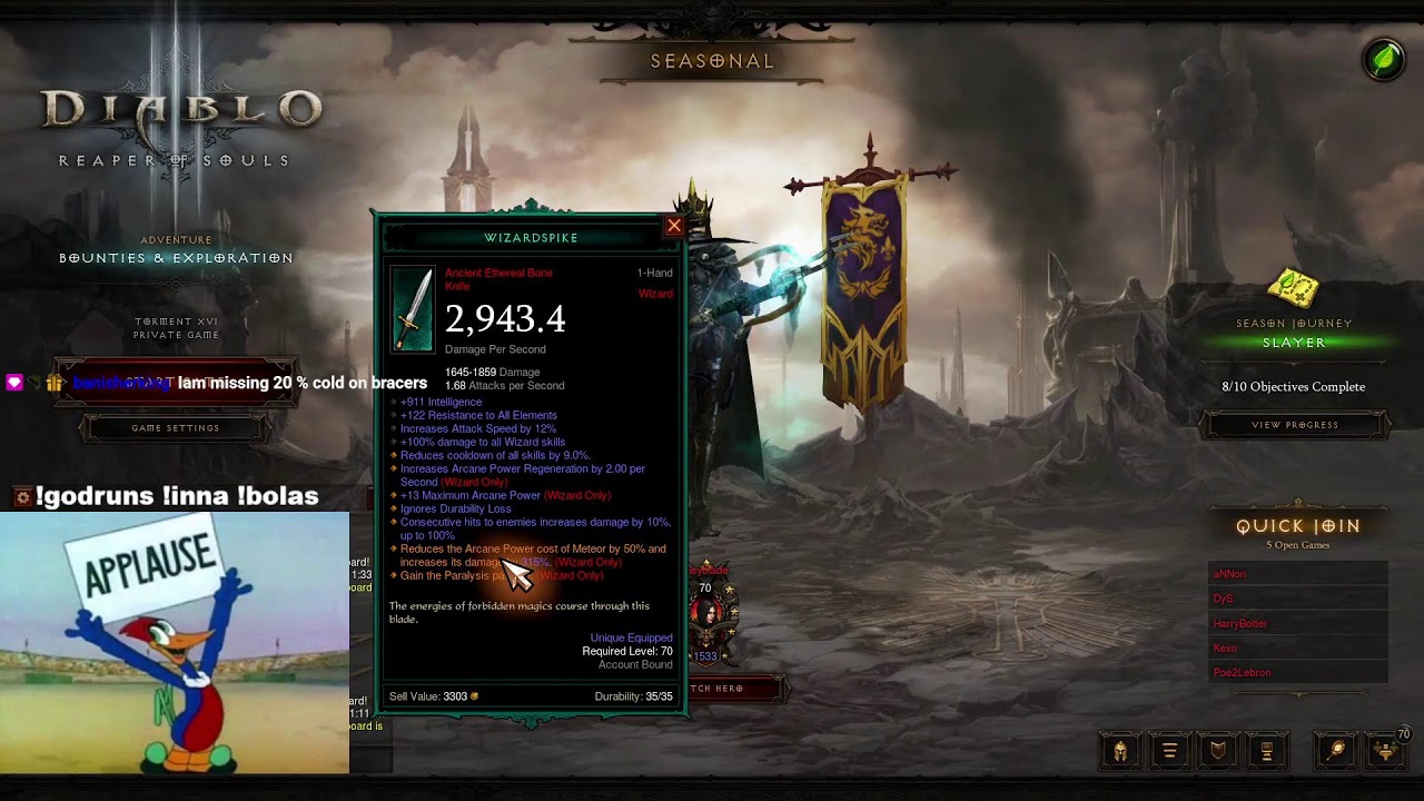 🔴 Season 38 NA 1000+ Paragon. GoD DH PoV - Diablo 3
