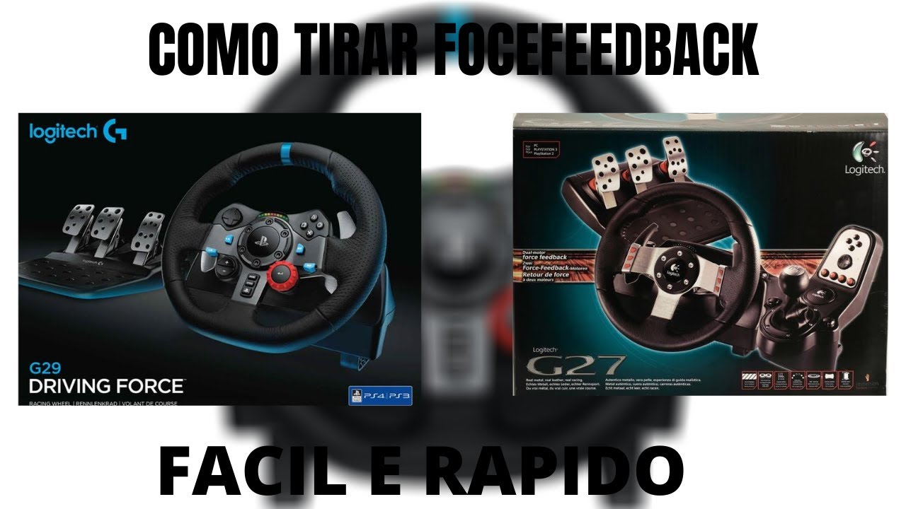 COMO TIRAR FORCE FEEDBACK DO VOLANTE LOGITECH G29/G27 SOMENTE COM O APLICATIVO DA LOGITECH!!