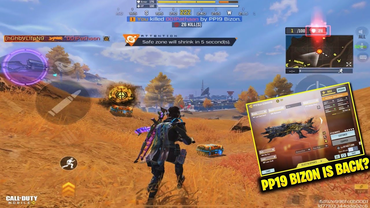 It’s time to dominate with PP19 BIZON 🤯 | Best PP19 BIZON GUNSMITH in CODM BR