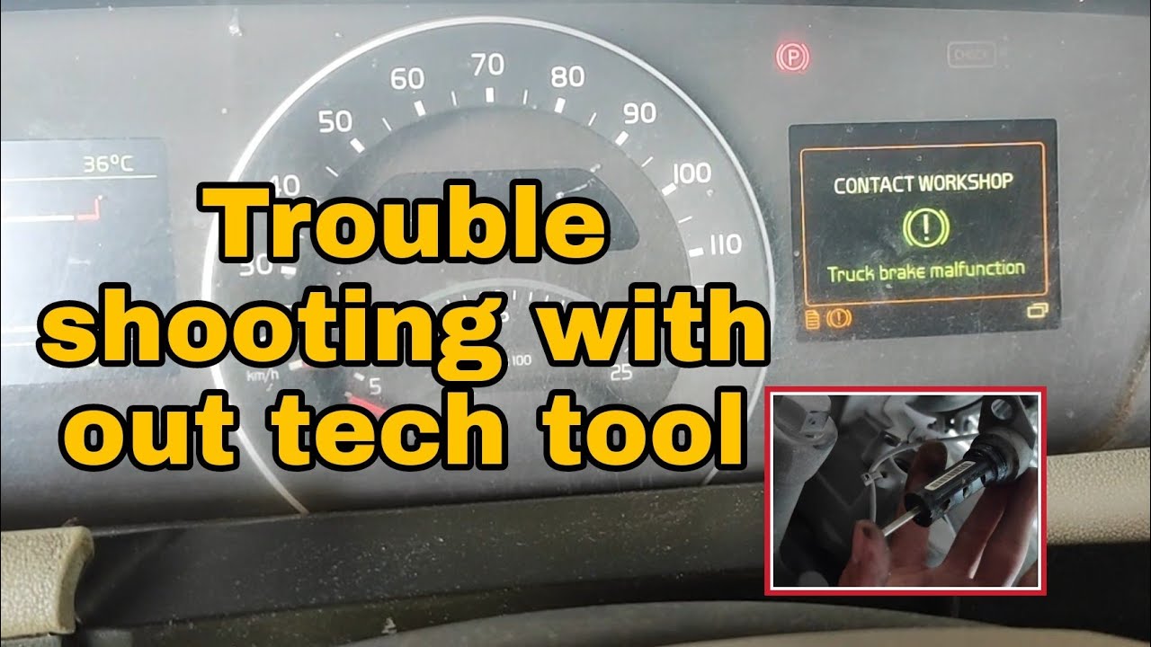 Truck brake malfunction learn how to solve the problem with out tech tool |Replace brake wear sensor