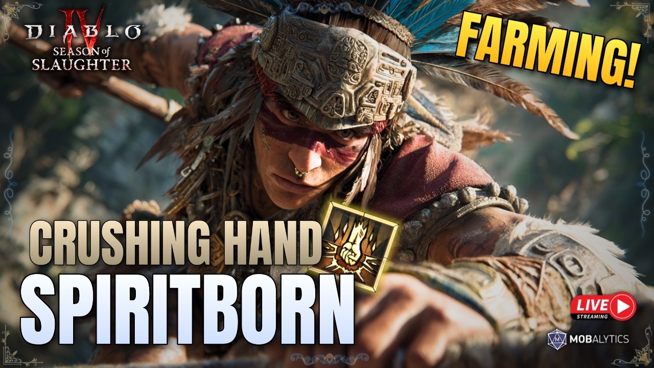 Crushing Hand Spiritborn | Leaderboard Hunting | Diablo 4 Season 12