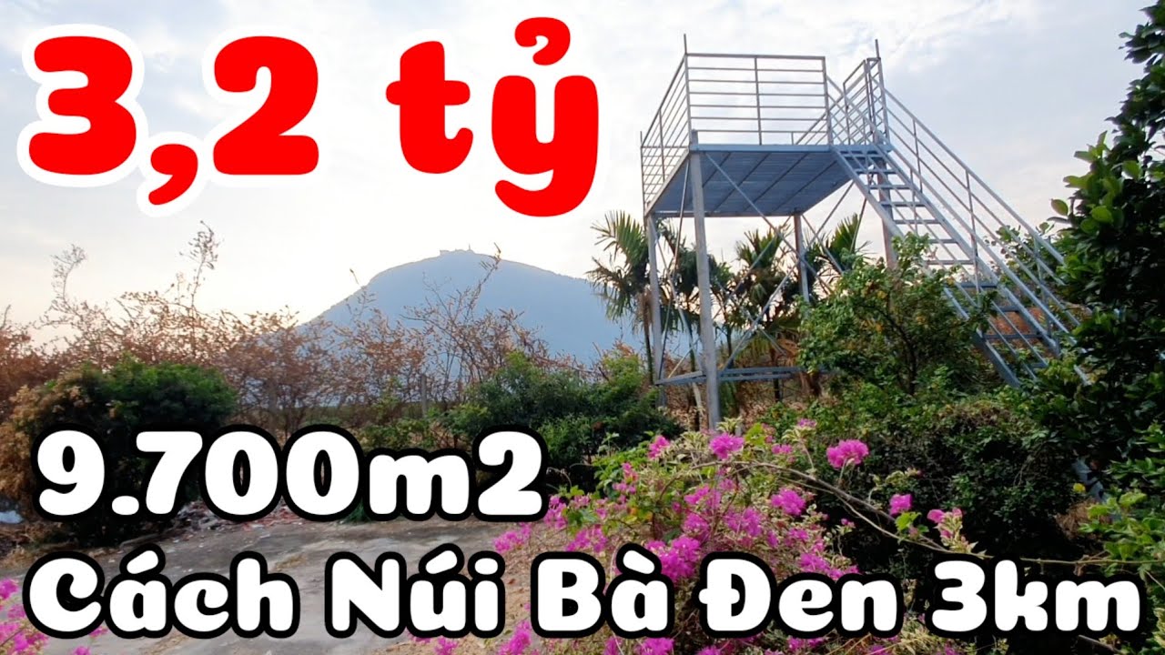 Bán nhà đất vườn 9.700m2 gần Núi Bà Đen Tây Ninh giá 3,2 tỷ xã Dương Minh Châu cách Hồ Dầu Tiếng 5km