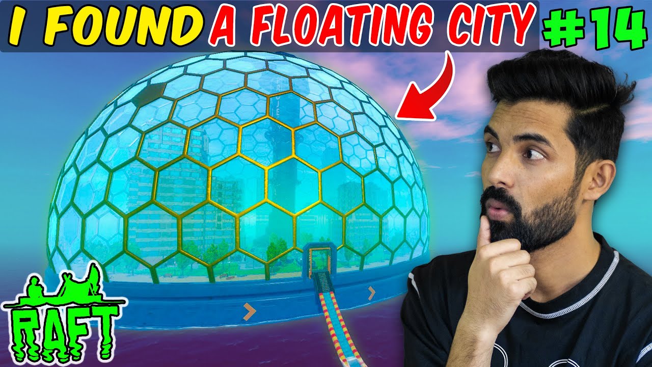 I Found a Floating City in Ocean - Raft Survival Gameplay #14