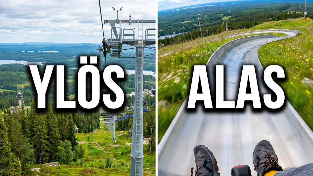 Rukan Kesäkelkkarata ja tuolihissi  4K